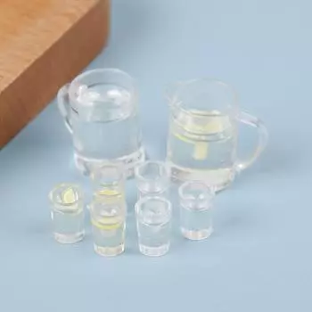 4 шт./компл. 1:12 Кукольный Дом Кухня Кипяток Лимонад Мини Сцена Жизни Модель