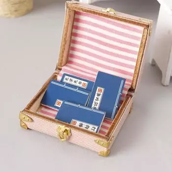 4 шт./компл. 1:12 Миниатюрных книг для кукольных домиков Модель кукольного домика Кабинет Украшения Игрушки Микросцена Украшения Фотореквизит