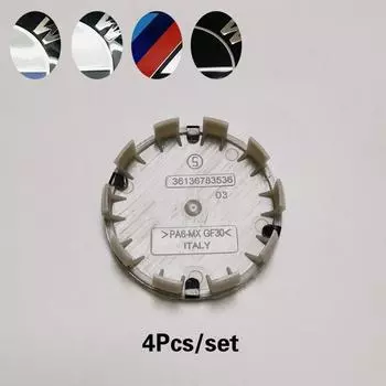 4 шт./компл. 56 мм 68 мм 10-контактный колпачок для ступицы колеса автомобиля, колпачок для обода, крышки для 1 3 5 7 X3 X5 M3 M5, автомобильные аксессуары Black