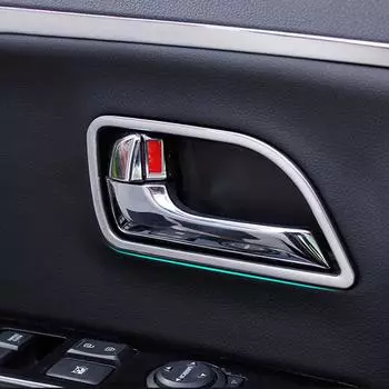 4 шт./компл. ABS хромированная внутренняя дверная ручка автомобиля, декоративная накладка, рамка для KIA RIO K2 2011-2014