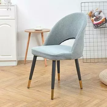 4 шт./компл. эластичные чехлы на обеденные стулья, флисовые чехлы на стулья Arc, однотонные эластичные чехлы на сиденья для отеля, домашний декор 4pcs