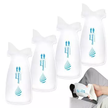 4 шт./компл., аварийный портативный автомобильный мочеприемник, автомобильный мочеприемник, унисекс, писсуар, туалет, удобная сумка, удобные в использовании мочеприемники United States