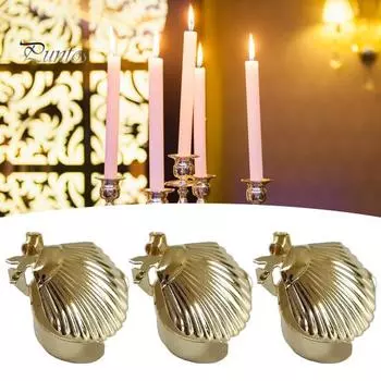 4 шт./компл. автоматический гаситель свечей металлический корпус фитиль свечи зажим для пламени регулируемое кольцо тушение свечи стопор свечи аксессуары A золотистый