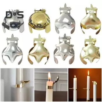 4 шт./компл. автоматический гаситель свечей, металлический круглый гаситель свечей в форме сердца и звезды, зажим для пламени, регулируемый гаситель свечей, аксессуары для свечей G