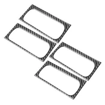 4 шт./компл. Автомобильная внутренняя дверная ручка-крышка отделка настоящее карбоновое волокно наклейки аксессуары для интерьера для Suzuki Grand Vitara 2006-2013 CHINA