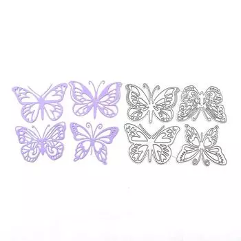 4 шт./компл. бабочка металлические трафареты для скрапбукинга тиснение бумажные карты изготовление декора ремесла стемпель