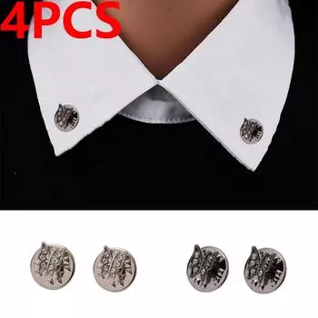4 шт./компл. брошь с цирконием в виде бабочки, классические винтажные мужские элегантные изысканные темпераментные рубашки, булавки для пальто, дизайнерские броши, ювелирные аксессуары, подарки 4pcs серебряный