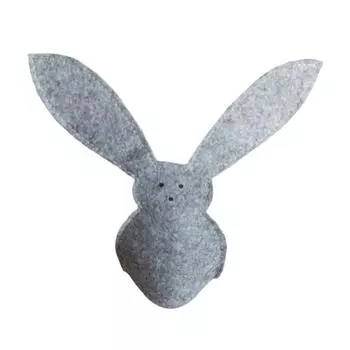 4 шт./компл., чехол для пасхального яйца, милый кролик, сумка для яиц, пасхальная вечеринка, подарочные украшения серый