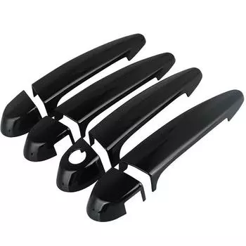 4 шт./компл. для BMW E87 E90 E91 E92 E93 F30 X1 X2 X3 X4 X6 дверные ручки накладки отделка ABS пластик глянцевый черный автомобильные аксессуары декор CHINA