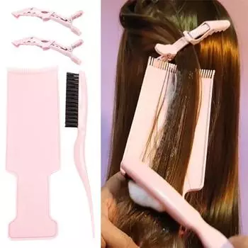 4 шт./компл. доска для окрашивания волос профессиональная окраска легко моется твердая женская длинная мелирующая краска салонные принадлежности