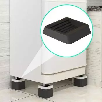 4 шт./компл. фиксирующие накладки для стульев, высокая прочность, простая установка, утолщенные, антивибрационные, противоскользящие, фиксированные накладки для стульев, предотвращающие перемещение, фрикционная полоса, держатель колеса чёрный