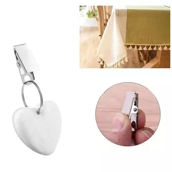 4 шт./компл. гири для скатерти с зажимом, подвесные принадлежности для скатерти, аксессуары для дома, путешествий, пикника серый