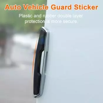 4 шт./компл., глянцевая тонкая защита края двери, защитная накладка на бампер, черный цвет, автомобильная защита, наклейка, аксессуары для литья серый