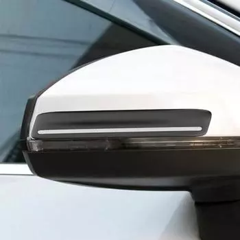 4 шт./компл., клейкая лента для предотвращения столкновений, устойчивая к царапинам, универсальное зеркало заднего вида, дверь чёрный