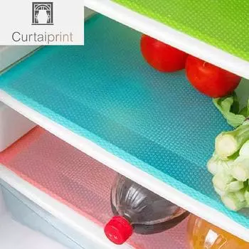 4 шт./компл., коврик для холодильника, противообрастающие вкладыши для холодильника, моющиеся коврики для холодильника с плесенью, можно разрезать коврики для холодильника розовый