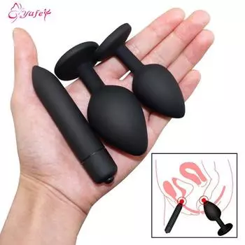 4 шт./компл. Кристалл Анальная секс-игрушка Анальная пробка Секс-игрушка для мужчин Массажер простаты Пуля Вибратор для женщин