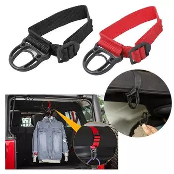 4 шт./компл. крючок для спинки сиденья автомобиля, универсальный крючок для салона автомобиля, надежные органайзеры для заднего сиденья автомобиля, надежное удержание различных предметов красный