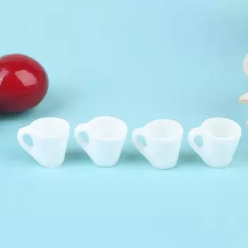 4 шт./компл., кукольный домик, мини-кружка ярких цветов, японская чашка с водой, реквизит для сцены