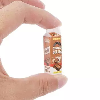 4 шт./компл. кукольный домик, мини-стереоскопическая коробка с фруктовым молоком, миниатюрная модель, реквизит One Size