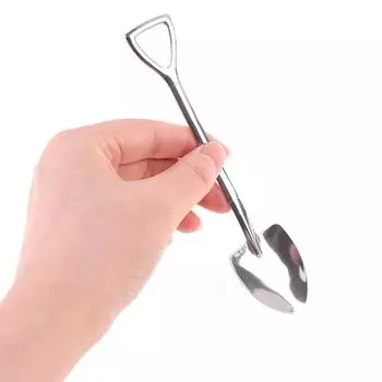 4 шт./компл., Лопата из нержавеющей стали в стиле ретро, кофейная ложка для мороженого, креативная чайная ложка