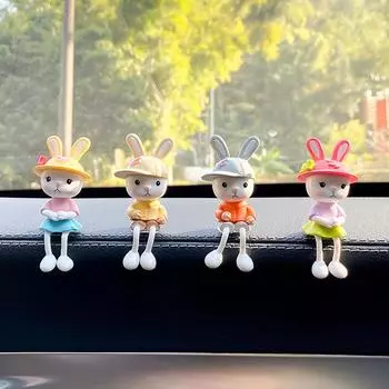 4 шт./компл. маленькие подвесные ножки кролика украшение для салона автомобиля настольное украшение