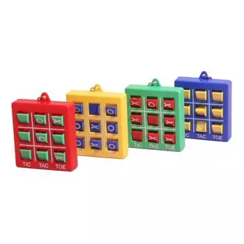 4 шт./компл. Мини-игрушка «Крестики-нолики» для маленьких игр, брелок, развивающие игрушки для детей