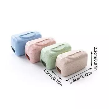 4 шт./компл. Мини-крышка для зубной щетки, портативный держатель зубной щетки, крышка для использования на открытом воздухе