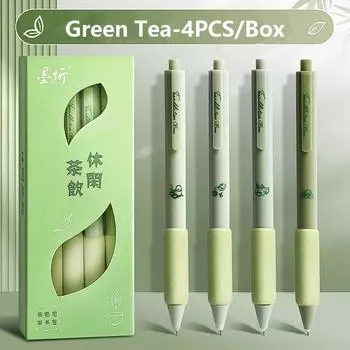 4 шт./компл. мягкая гелевая ручка Cloud Grip ST Tip пишущие инструменты высокое качество нейтральная ручка подарок Green Tea