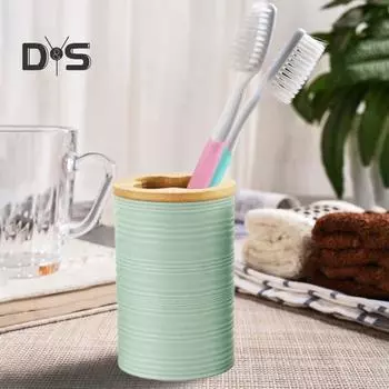 4 шт./компл. набор туалетных принадлежностей для ванной комнаты дозатор для мыла держатель для зубных щеток мыльница пластиковые бамбуковые аксессуары для ванной вино красного