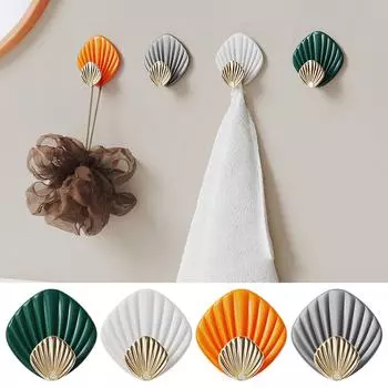 4 шт./компл. настенная сумка, крючок, паста, перфорированная бесплатная шляпа, стойка для хранения наушников, обруч для волос, бесшовная вешалка зелёный