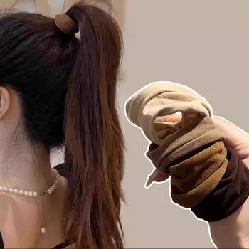 4 шт./компл. нейлоновые резинки для волос для девочек, широкая эластичная резинка для волос, держатель для хвоста, резинки, модные женские аксессуары для волос A6