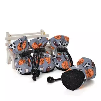 4 шт./компл. непромокаемая обувь для собак, нескользящие непромокаемые зимние сапоги, обувь, милые ботинки для маленьких кошек, щенков, собак, носки, пинетки S