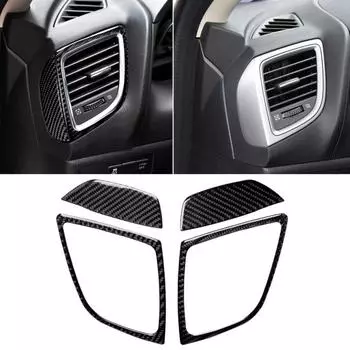 4 шт./компл., общие левые и правые автомобильные наклейки на вентиляционное отверстие для Mazda 3 Axela чёрный