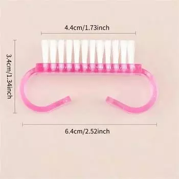 4 шт./компл. Пластиковая щетка для чистки ногтей, очиститель для УФ-геля, удаление пыли, уход за пальцами, скраб для маникюра, педикюра, макияжа