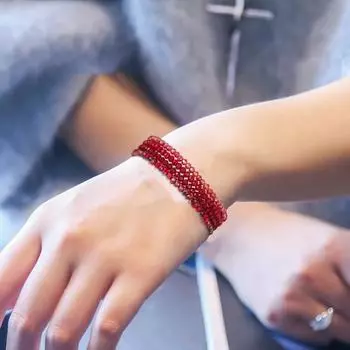 4 шт./компл. пляжный браслет, тонкая работа, не выцветающий наборный браслет, искусственный кристалл, универсальный браслет для повседневной носки жёлтый