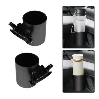 4 шт./компл. подстаканник для двери автомобиля для модели Tesla 3 Y, специальный ящик для хранения чашек на дверь, стойка для модели 3 модели Y, чашка для двери автомобиля чёрный