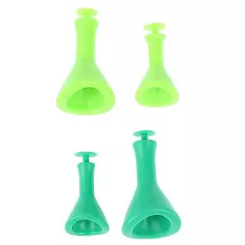 4 шт./компл. подвески в виде ушей Шрека, резиновые туфли, пряжка, украшение для браслета Light green S