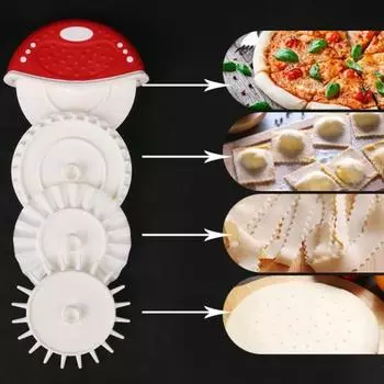 4 шт./компл. портативные игольчатые ролики для пиццы с матовой ручкой, практические перфораторы для теста, предварительно установленный набор