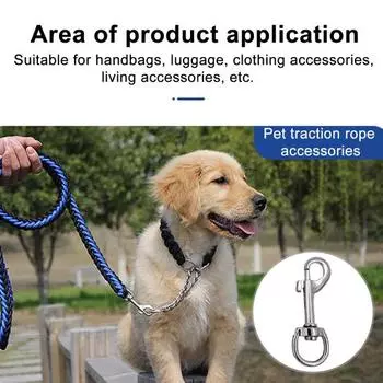 4 шт./компл., поворотный зажим для флага, сверхпрочный цинковый сплав, устойчивый к атмосферным воздействиям поводок для домашних животных, пряжка, флагшток, фал, веревка, карабин, аксессуары для флагштока чёрный