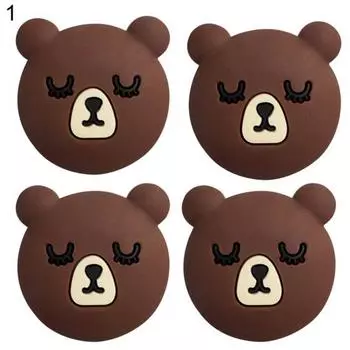 4 шт./компл., практический бампер с ручкой, недеформированный, для предотвращения столкновений, мини-бесшумный, защита стен, безопасный амортизатор, бампер для спальни 1