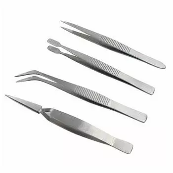 4 шт./компл. прецизионные пинцеты, толстые электронные щипцы, пинцеты, противоскользящие DIY инструменты для обслуживания, многофункциональные щипцы для ремонта макияжа