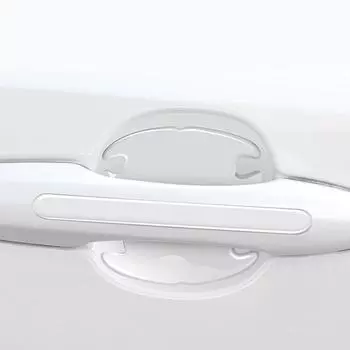 4 шт./компл. прозрачная текстура автомобильная дверная ручка чашка защита от царапин защитная наклейка внешняя водонепроницаемая автомобильная дверная чаша наклейка