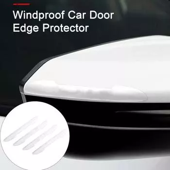 4 шт./компл., прозрачные силиконовые защитные ограждения для краев двери автомобиля, невидимая защитная полоса для предотвращения столкновений, автобампер, защита от царапин A