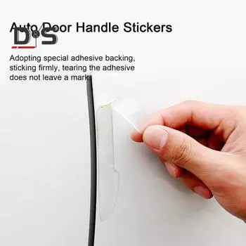 4 шт./компл., прозрачные силиконовые защитные ограждения для краев двери автомобиля, невидимая защитная полоса от столкновений, автобампер, отделка от царапин, наклейки на дверные ручки