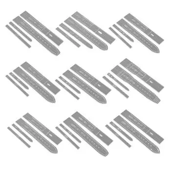 4 шт./компл. прозрачный акриловый ремешок для часов, трафарет, шаблон, форма для рукоделия, инструмент для рукоделия из кожи