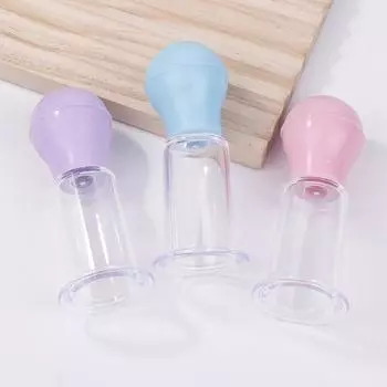 4 шт./компл. резиновые вакуумные банки для массажа лица, подтягивающие кожу, антицеллюлитный массажер для лица и тела, соскоб кожи, массаж синий