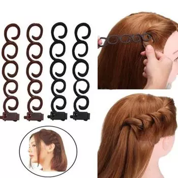 4 шт./компл., ролик для плетения волос, твист-стайлинг, зажимы для вечеринки, сделай сам, свадебные инструменты для завивки волос