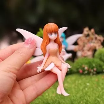 4 шт./компл. Статуэтки цветочной феи, высокая имитация, декоративные подарочные креативные фигурки, семейные украшения для сада