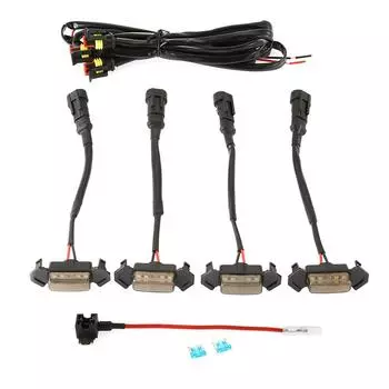 4 шт./компл. светодиодные фонари на переднюю решетку с модернизированным жгутом, подходят для Toyota Tacoma PT228-35170 2016 - 2019, автомобильные аксессуары, одиночные фонари