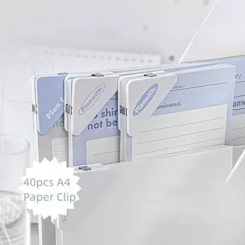 4 шт./компл. треугольные зажимы, простые корейские скрепки для бумаг, сплошной цвет, папка для переплета книг, милые канцелярские принадлежности, студенческие принадлежности белый
